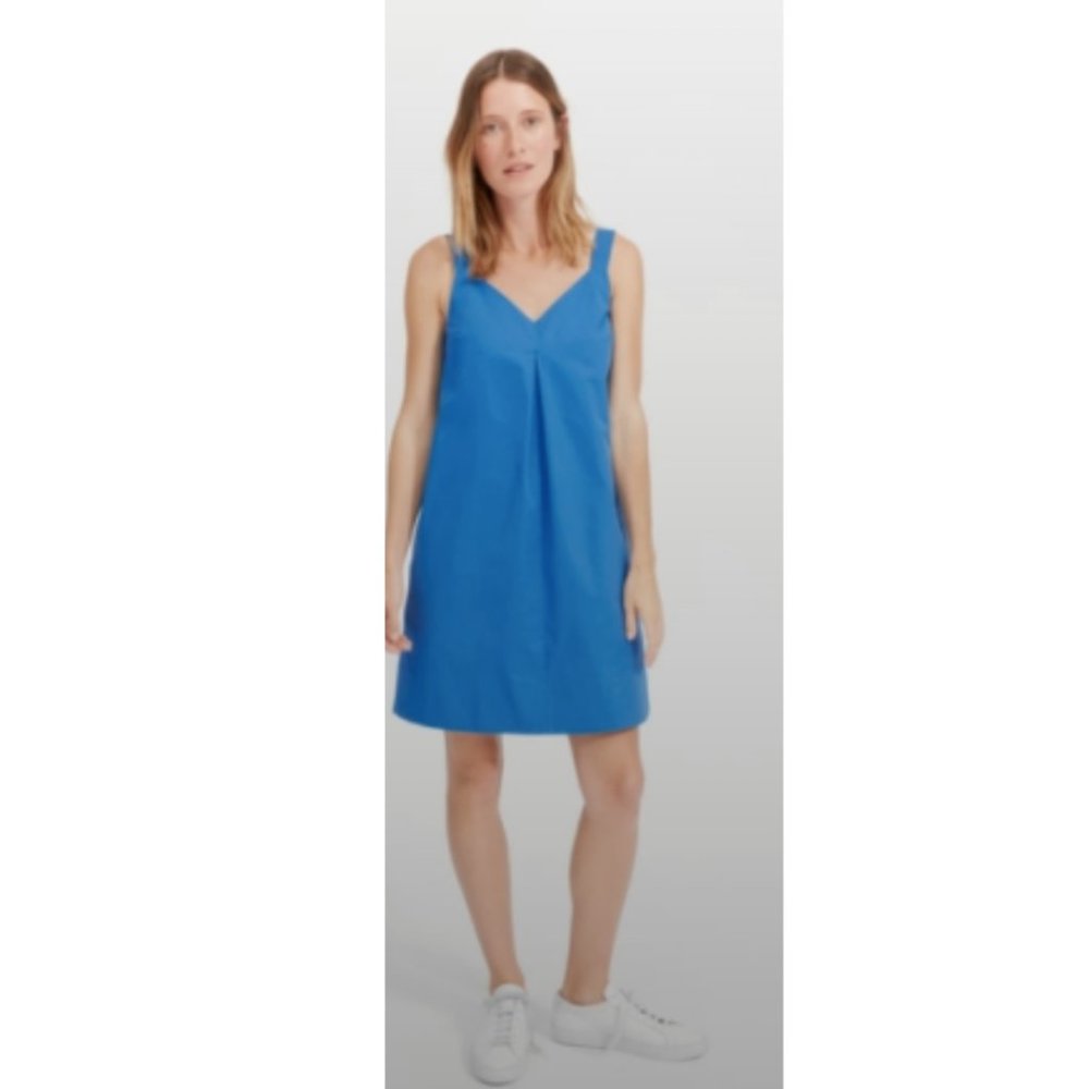 Everlane Cotton Shift Cobalt Blue Dress